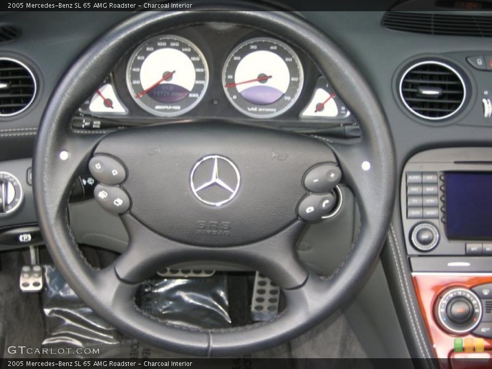 Charcoal Interior Steering Wheel for the 2005 Mercedes-Benz SL 65 AMG Roadster #39451958