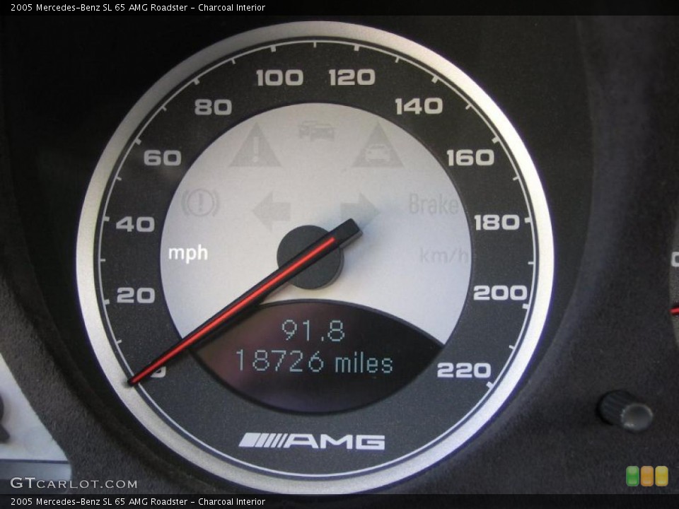 Charcoal Interior Gauges for the 2005 Mercedes-Benz SL 65 AMG Roadster #39451982