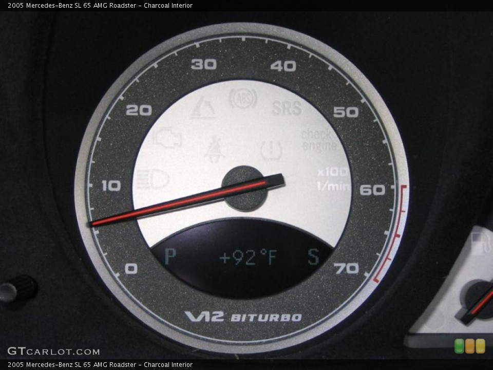 Charcoal Interior Gauges for the 2005 Mercedes-Benz SL 65 AMG Roadster #39451994
