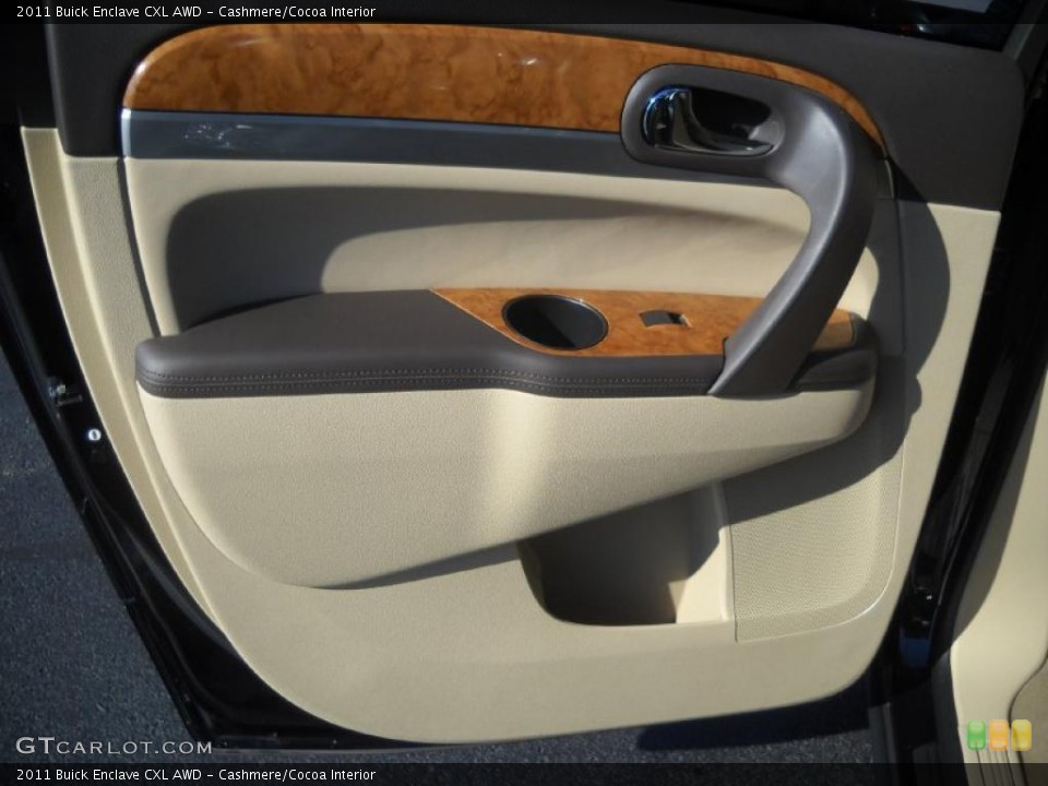 Cashmere/Cocoa Interior Door Panel for the 2011 Buick Enclave CXL AWD #39452237