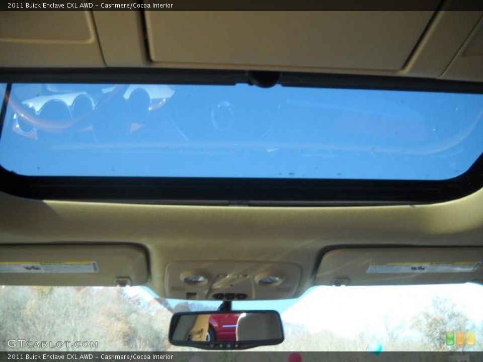 Cashmere/Cocoa Interior Sunroof for the 2011 Buick Enclave CXL AWD #39452554