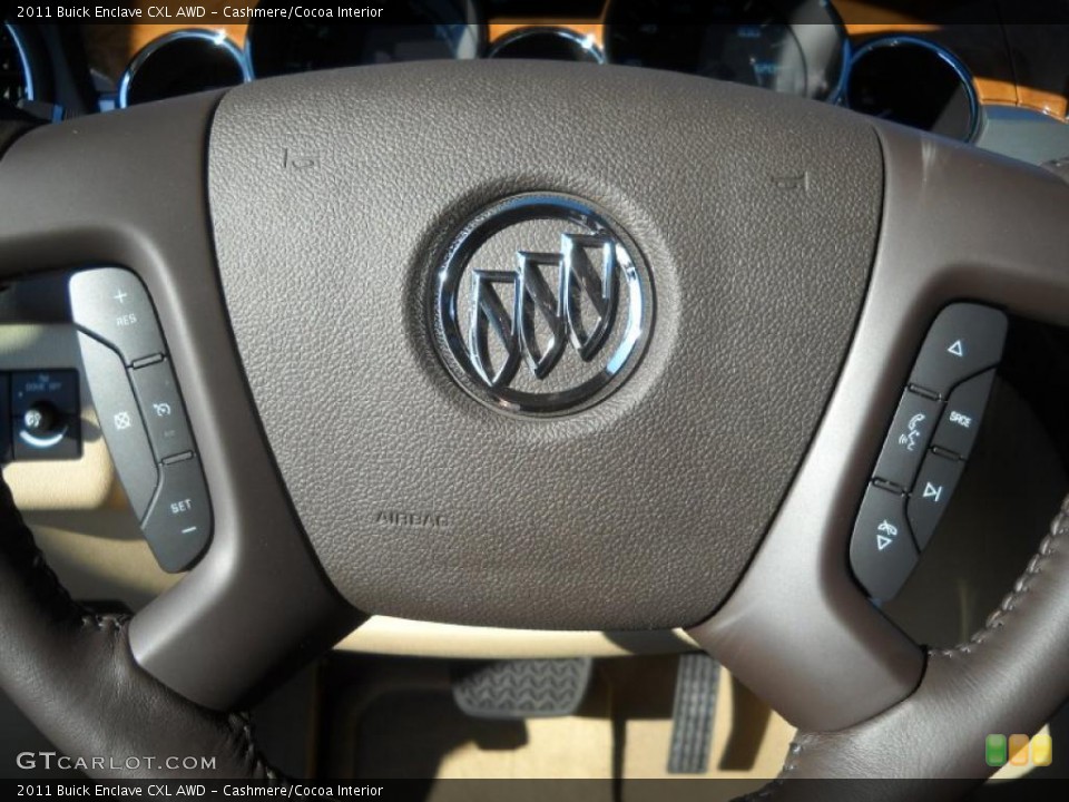 Cashmere/Cocoa Interior Controls for the 2011 Buick Enclave CXL AWD #39452598