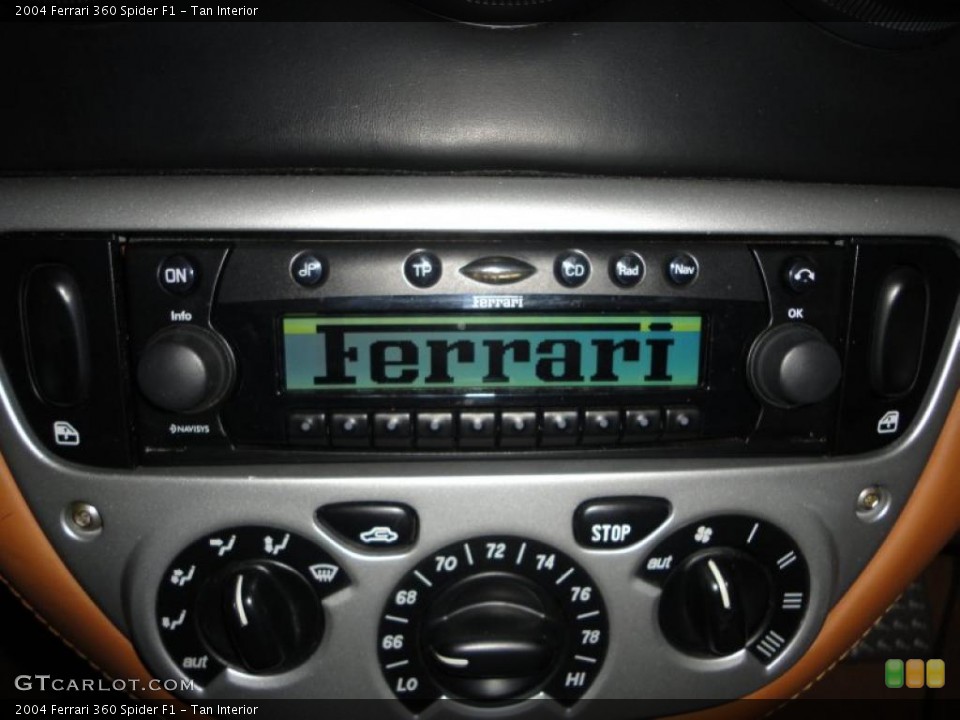 Tan Interior Controls for the 2004 Ferrari 360 Spider F1 #39452826