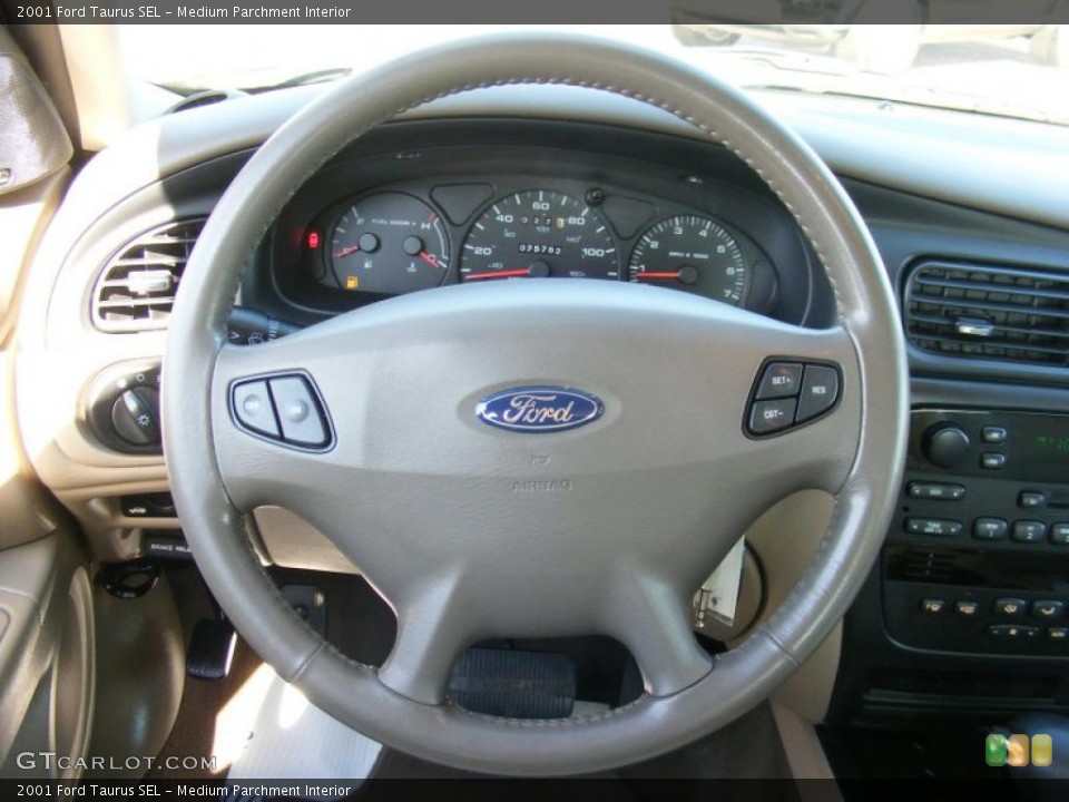 Medium Parchment Interior Steering Wheel for the 2001 Ford Taurus SEL #39452830
