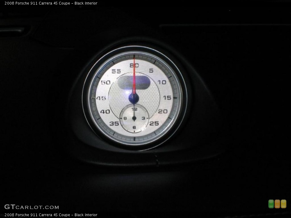 Black Interior Gauges for the 2008 Porsche 911 Carrera 4S Coupe #39453606