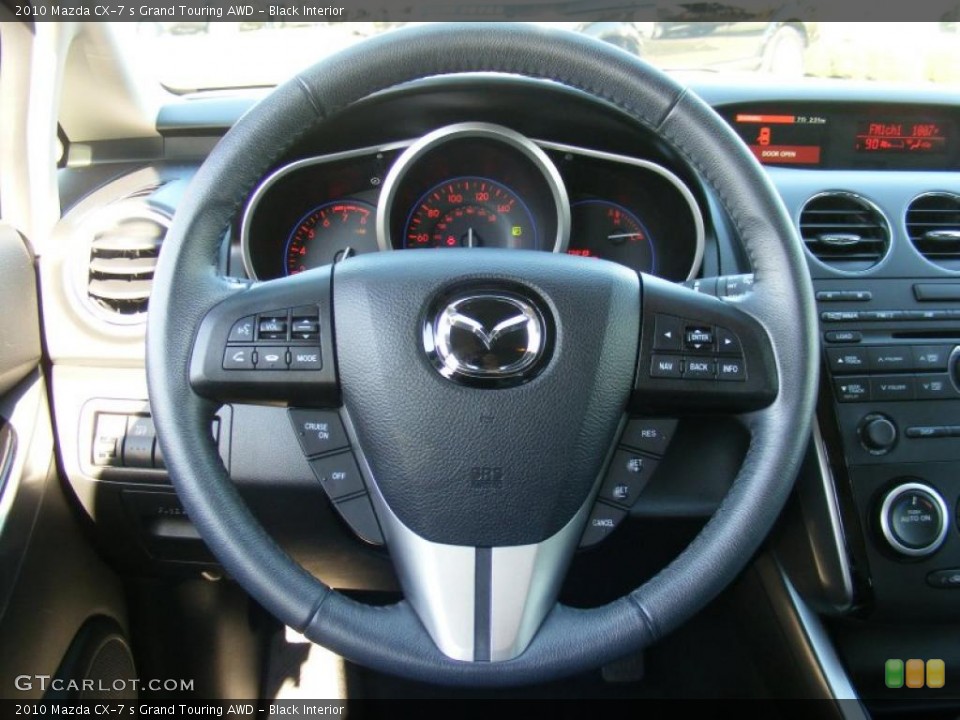 Black Interior Steering Wheel for the 2010 Mazda CX-7 s Grand Touring AWD #39454946