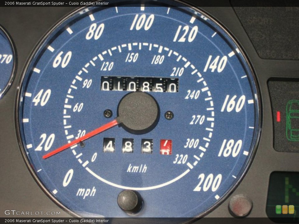 Cuoio (Saddle) Interior Gauges for the 2006 Maserati GranSport Spyder #39455334