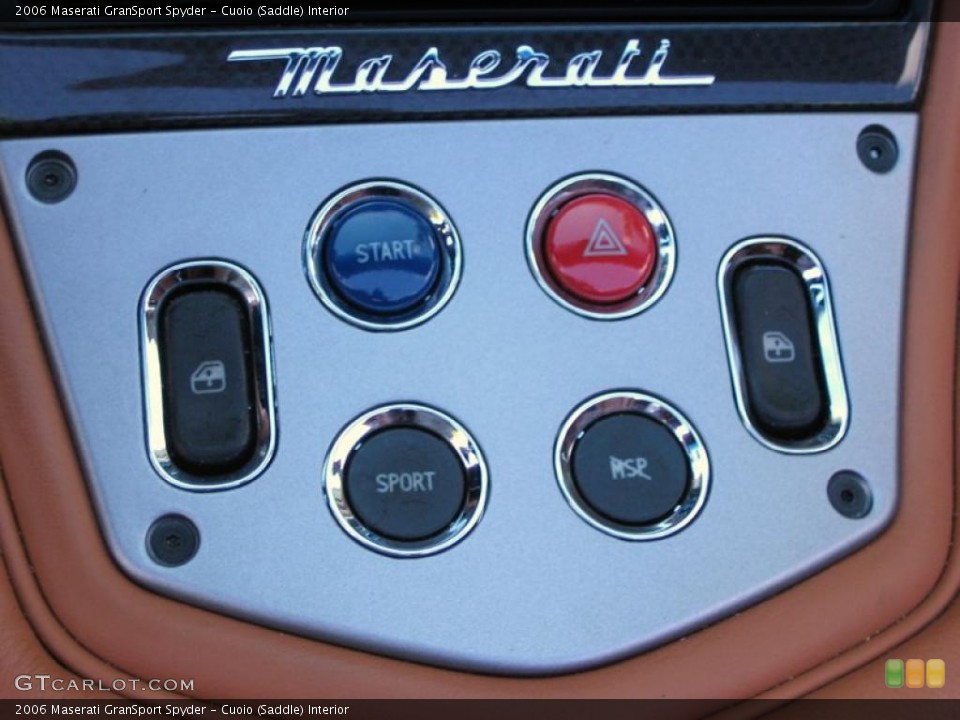 Cuoio (Saddle) Interior Controls for the 2006 Maserati GranSport Spyder #39455450