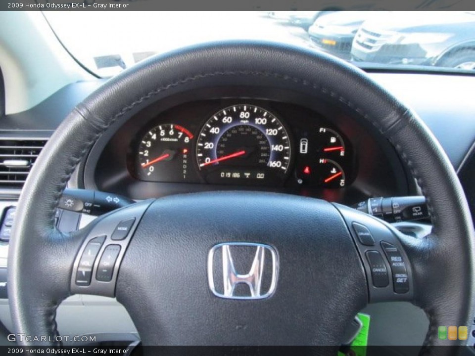 Gray Interior Steering Wheel for the 2009 Honda Odyssey EX-L #39456550