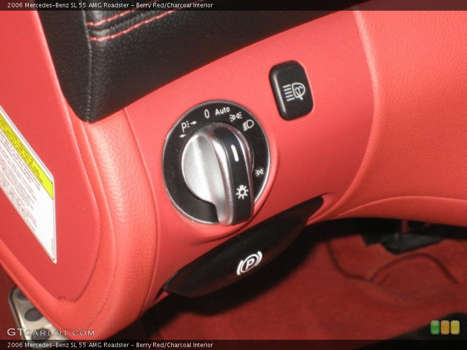 Berry Red/Charcoal Interior Controls for the 2006 Mercedes-Benz SL 55 AMG Roadster #39456846