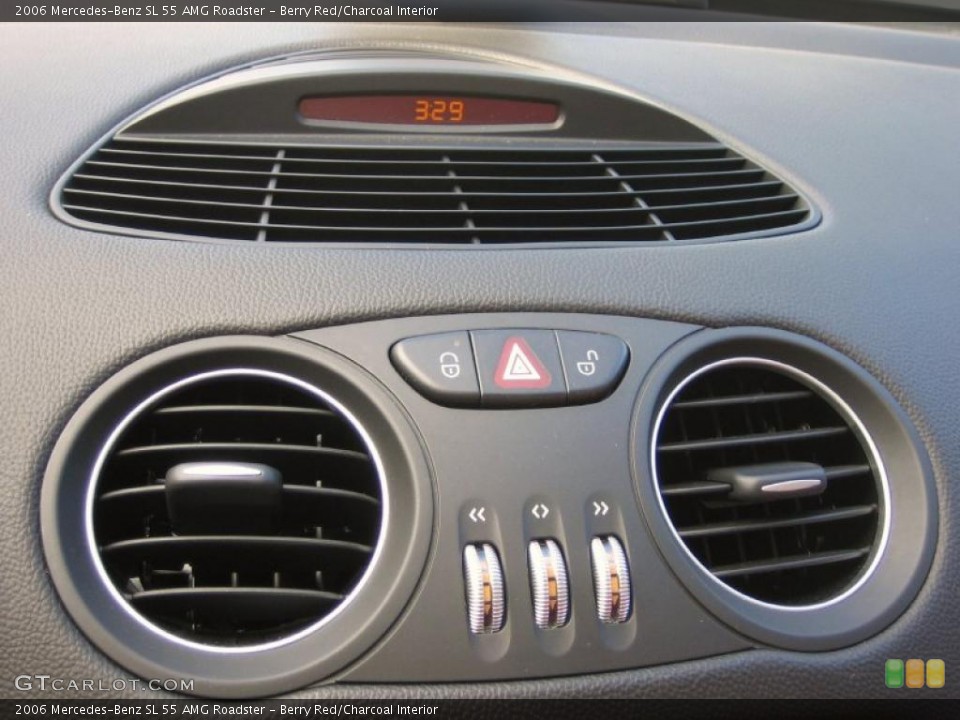 Berry Red/Charcoal Interior Controls for the 2006 Mercedes-Benz SL 55 AMG Roadster #39456950