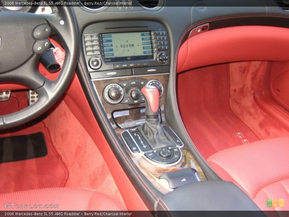 Berry Red/Charcoal Interior Controls for the 2006 Mercedes-Benz SL 55 AMG Roadster #39457042