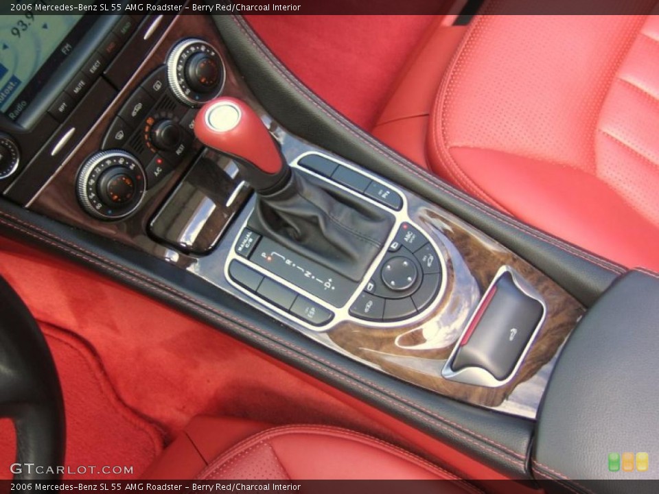 Berry Red/Charcoal Interior Controls for the 2006 Mercedes-Benz SL 55 AMG Roadster #39457062