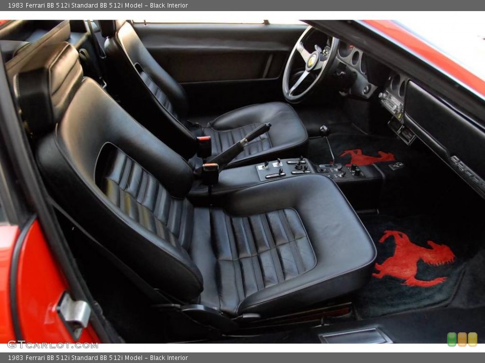 Black Interior Photo for the 1983 Ferrari BB 512i  #39457578