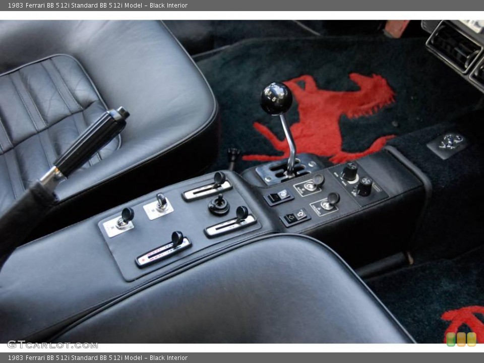 Black Interior Controls for the 1983 Ferrari BB 512i  #39457746