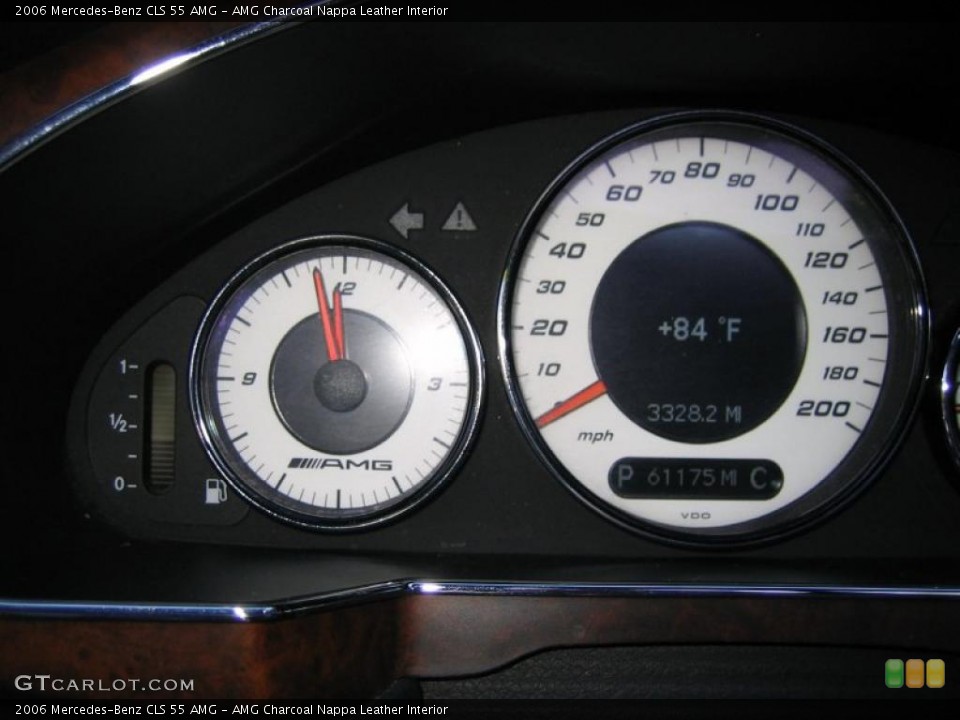 AMG Charcoal Nappa Leather Interior Gauges for the 2006 Mercedes-Benz CLS 55 AMG #39458382