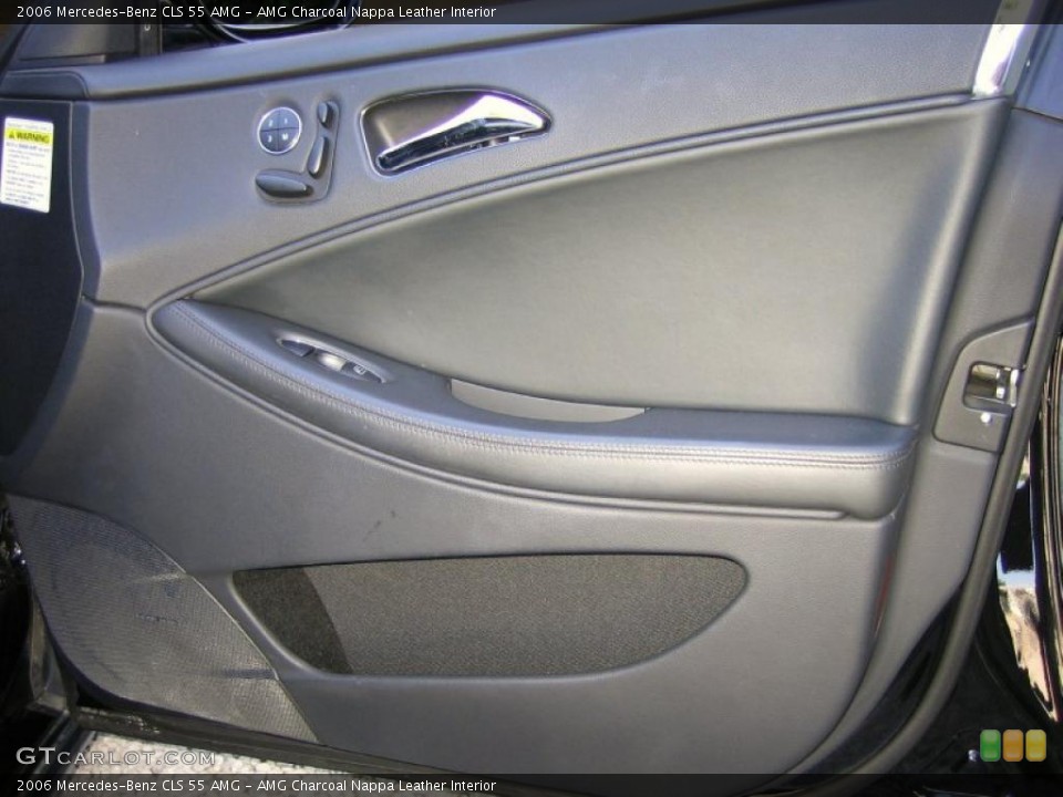 AMG Charcoal Nappa Leather Interior Door Panel for the 2006 Mercedes-Benz CLS 55 AMG #39458546