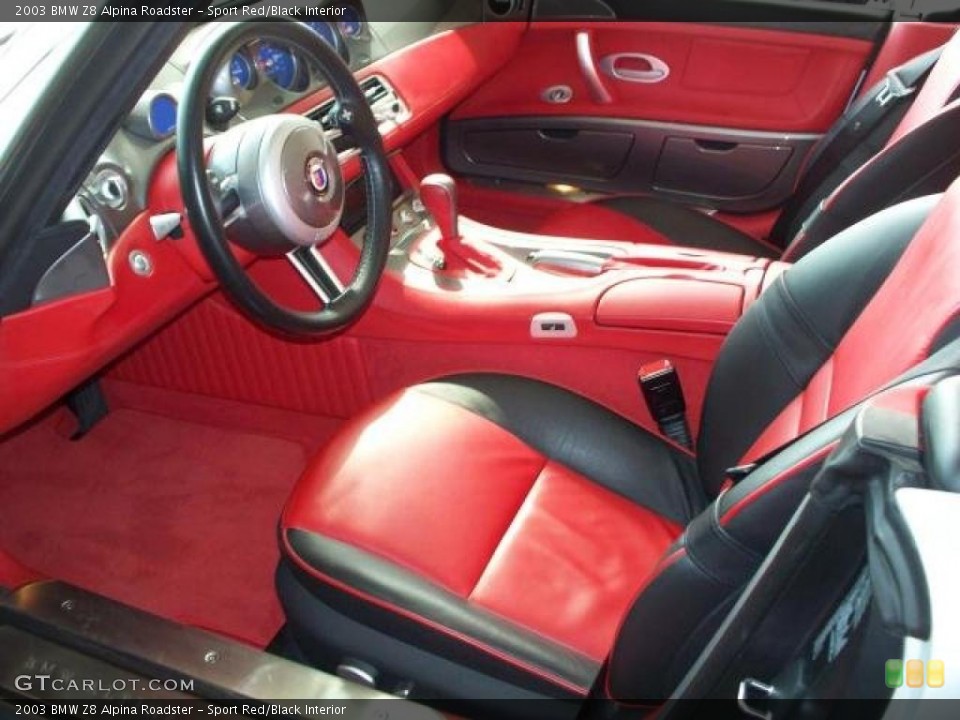 Sport Red/Black Interior Prime Interior for the 2003 BMW Z8 Alpina Roadster #39458770