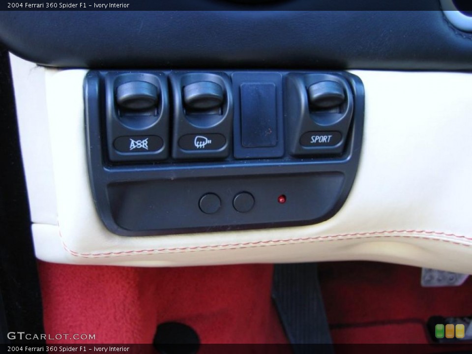 Ivory Interior Controls for the 2004 Ferrari 360 Spider F1 #39459135