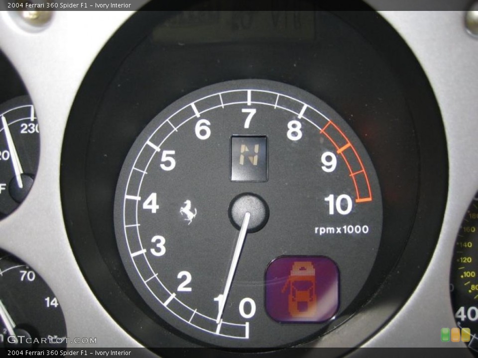 Ivory Interior Gauges for the 2004 Ferrari 360 Spider F1 #39459182