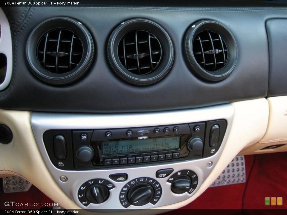 Ivory Interior Controls for the 2004 Ferrari 360 Spider F1 #39459226