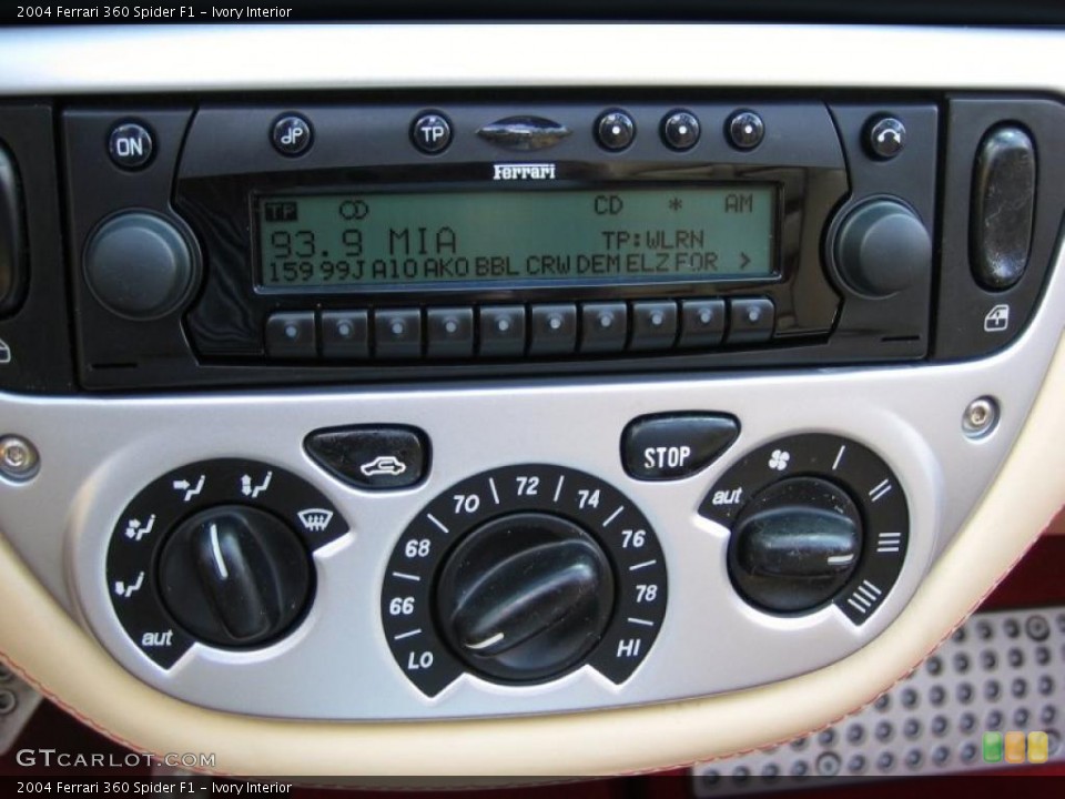 Ivory Interior Controls for the 2004 Ferrari 360 Spider F1 #39459238