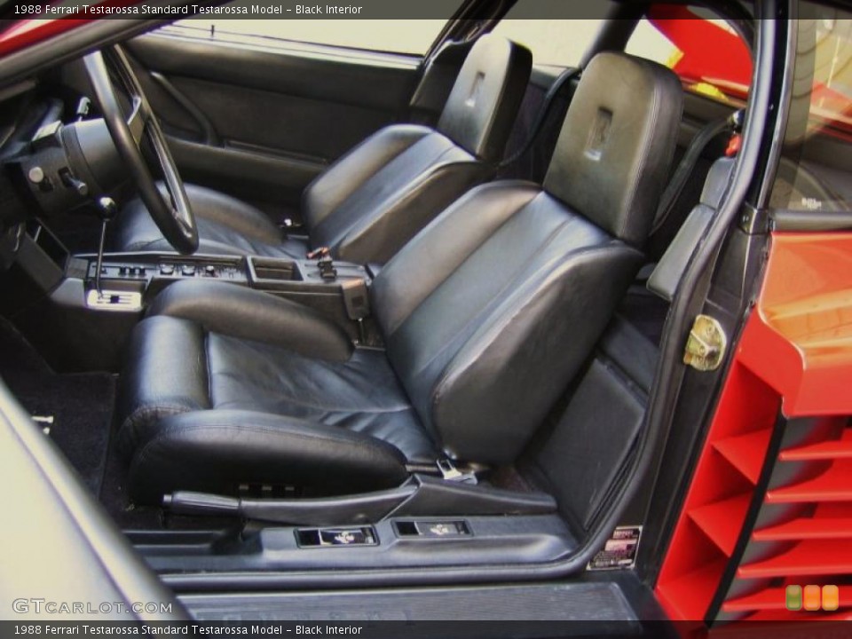 Black Interior Photo for the 1988 Ferrari Testarossa  #39459810