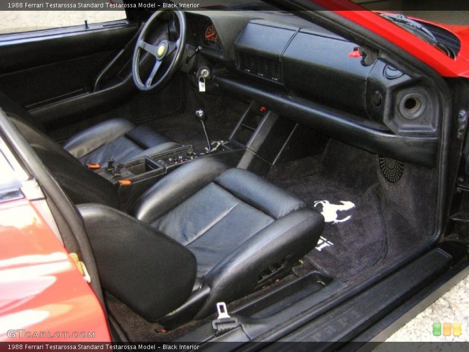 Black Interior Photo for the 1988 Ferrari Testarossa  #39459858