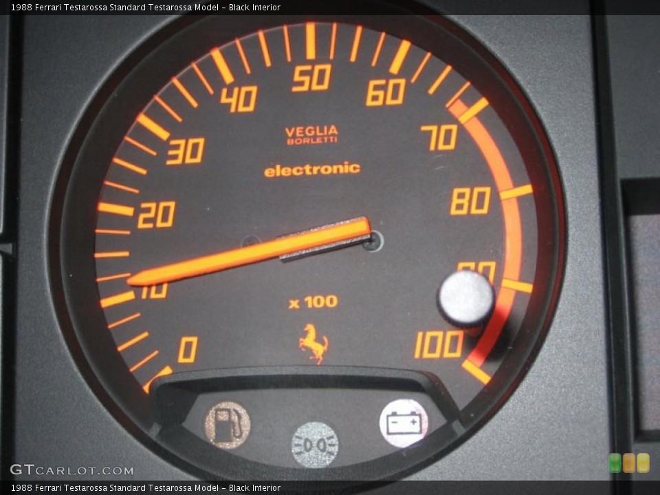 Black Interior Gauges for the 1988 Ferrari Testarossa  #39459922