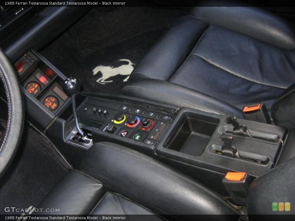 Black Interior Controls for the 1988 Ferrari Testarossa  #39459970