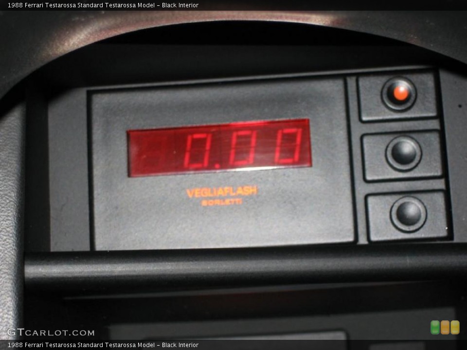 Black Interior Controls for the 1988 Ferrari Testarossa  #39459986