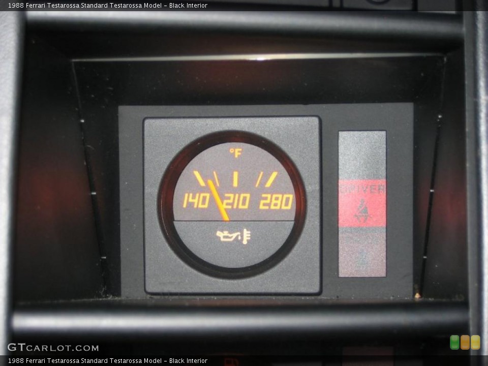 Black Interior Gauges for the 1988 Ferrari Testarossa  #39459998