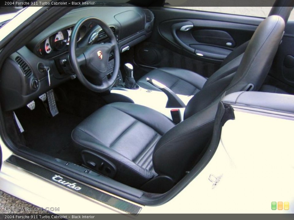 Black Interior Photo for the 2004 Porsche 911 Turbo Cabriolet #39460646