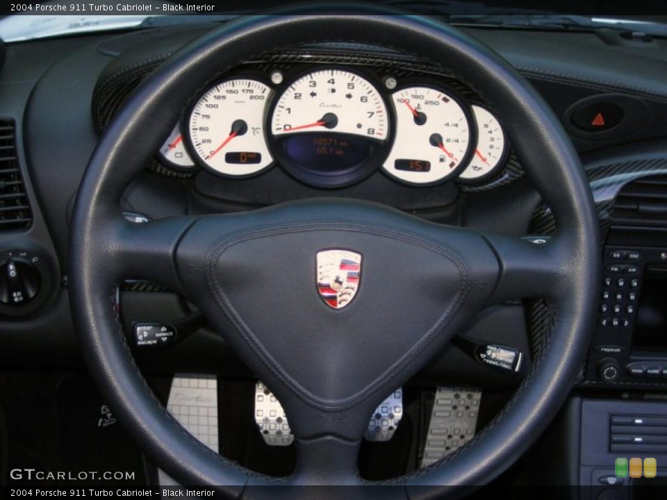 Black Interior Steering Wheel for the 2004 Porsche 911 Turbo Cabriolet #39460834