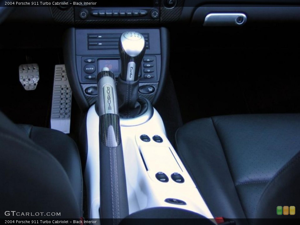 Black Interior Controls for the 2004 Porsche 911 Turbo Cabriolet #39460990