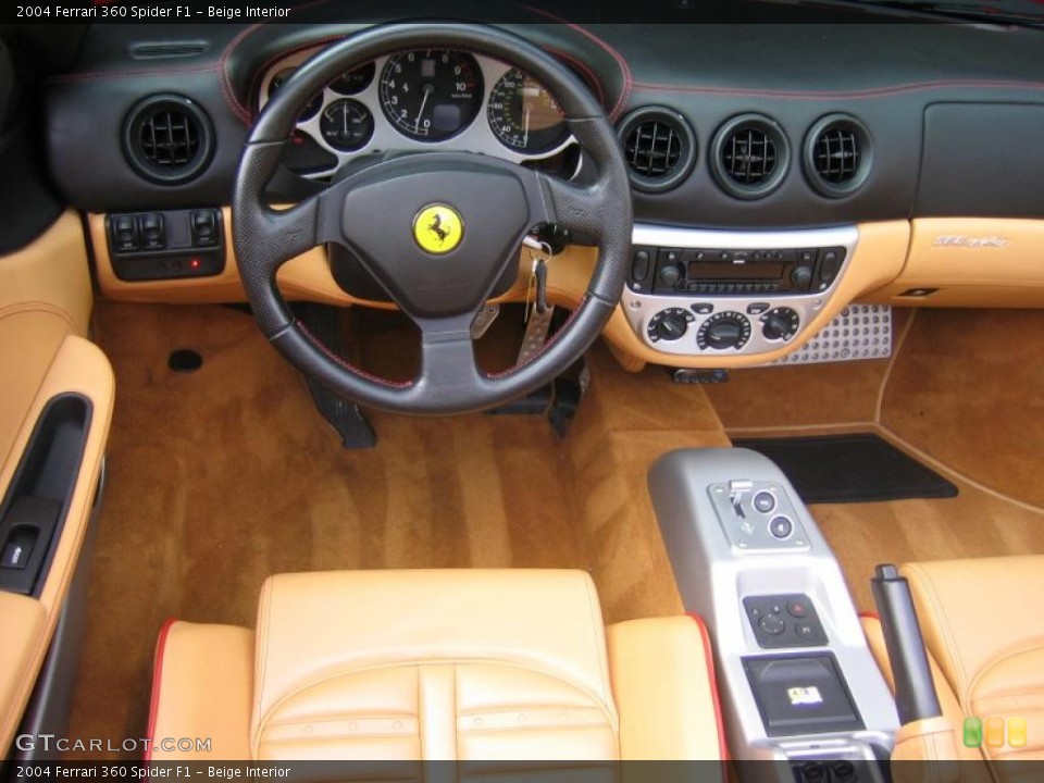 Beige Interior Dashboard for the 2004 Ferrari 360 Spider F1 #39461546