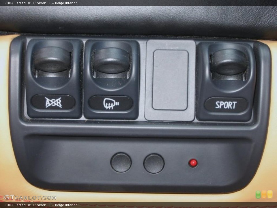 Beige Interior Controls for the 2004 Ferrari 360 Spider F1 #39461562
