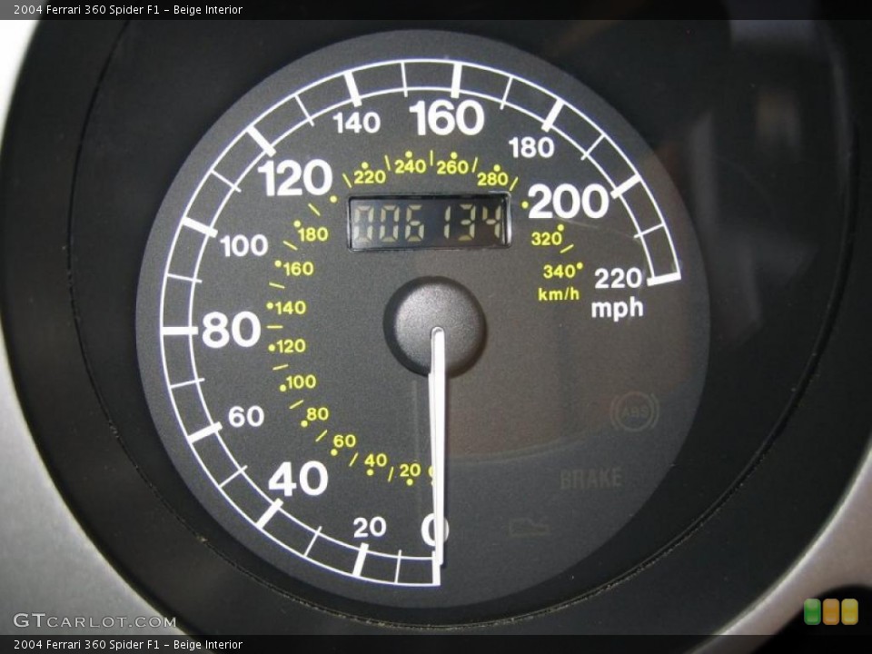 Beige Interior Gauges for the 2004 Ferrari 360 Spider F1 #39461618