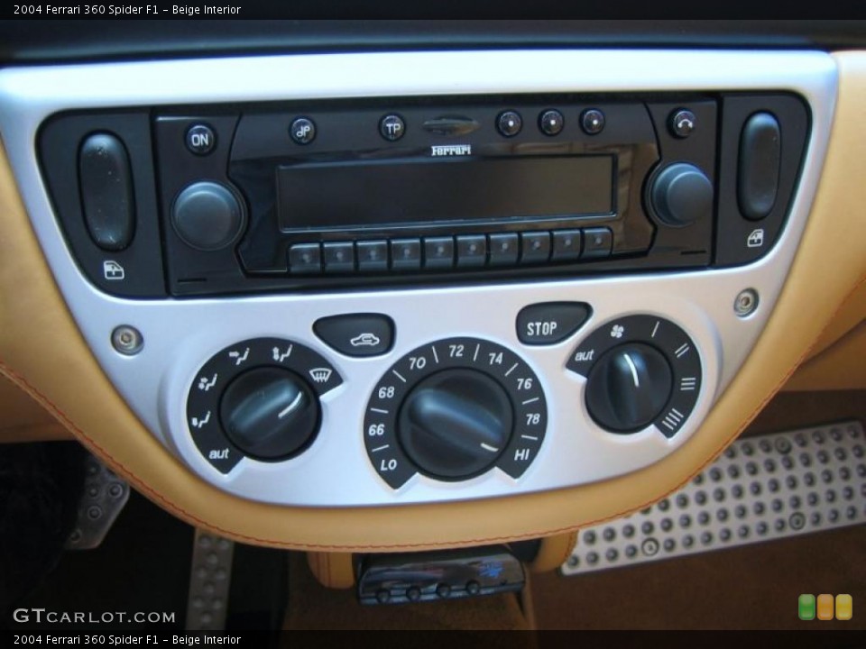 Beige Interior Controls for the 2004 Ferrari 360 Spider F1 #39461634