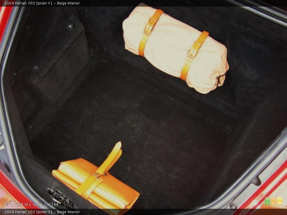 Beige Interior Trunk for the 2004 Ferrari 360 Spider F1 #39461786