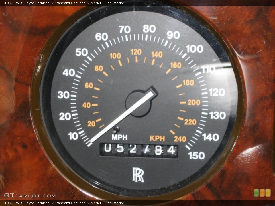 Tan Interior Gauges for the 1992 Rolls-Royce Corniche IV  #39463090