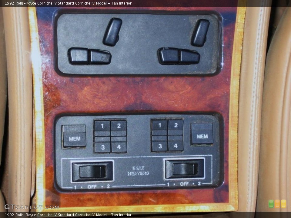 Tan Interior Controls for the 1992 Rolls-Royce Corniche IV  #39463198
