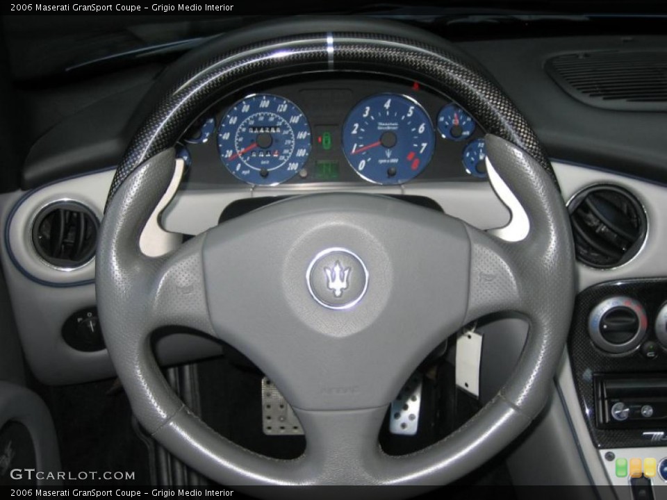 Grigio Medio Interior Steering Wheel for the 2006 Maserati GranSport Coupe #39465458