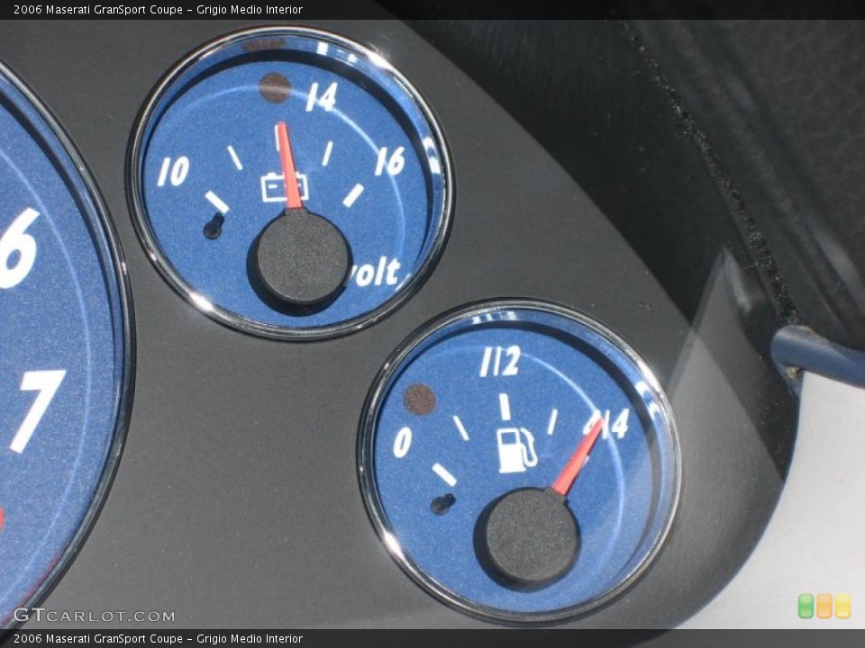 Grigio Medio Interior Gauges for the 2006 Maserati GranSport Coupe #39465766