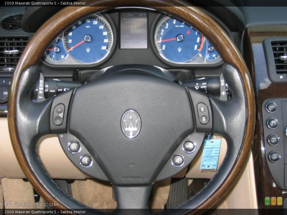 Sabbia Interior Steering Wheel for the 2009 Maserati Quattroporte S #39466282