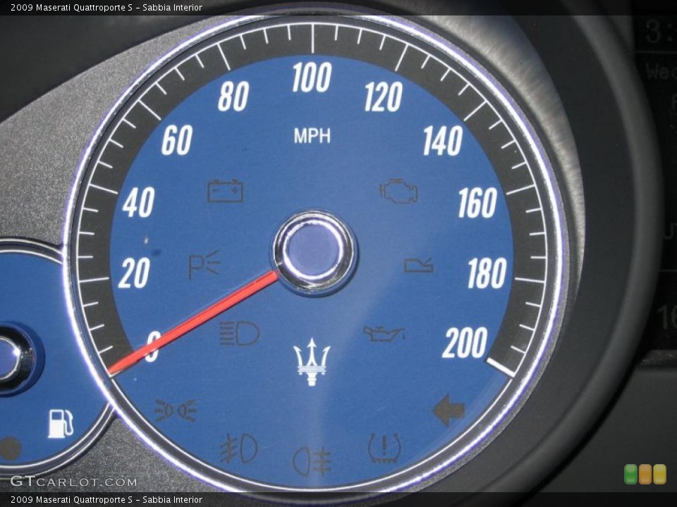 Sabbia Interior Gauges for the 2009 Maserati Quattroporte S #39466378