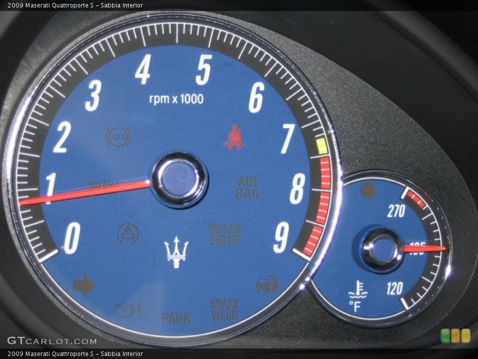 Sabbia Interior Gauges for the 2009 Maserati Quattroporte S #39466414