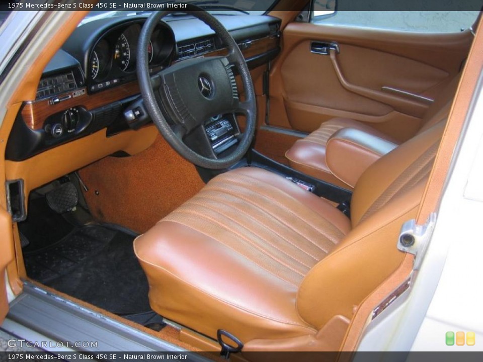 Natural Brown 1975 Mercedes-Benz S Class Interiors