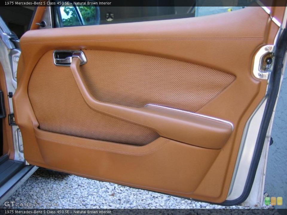 Natural Brown Interior Door Panel for the 1975 Mercedes-Benz S Class 450 SE #39468242