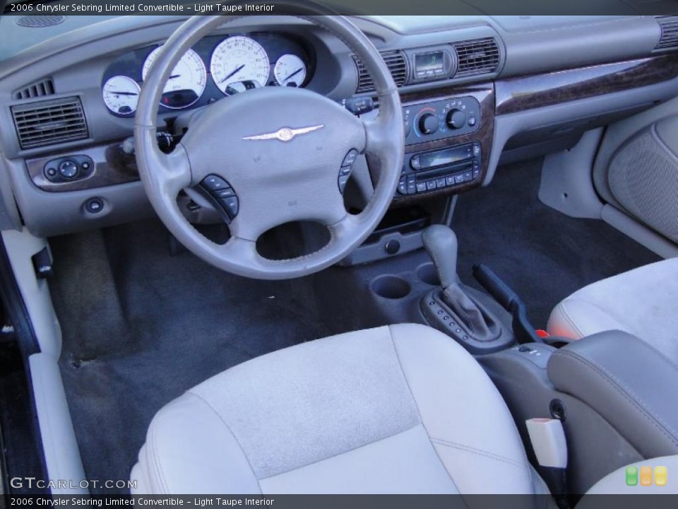 Light Taupe Interior Prime Interior for the 2006 Chrysler Sebring Limited Convertible #39468570